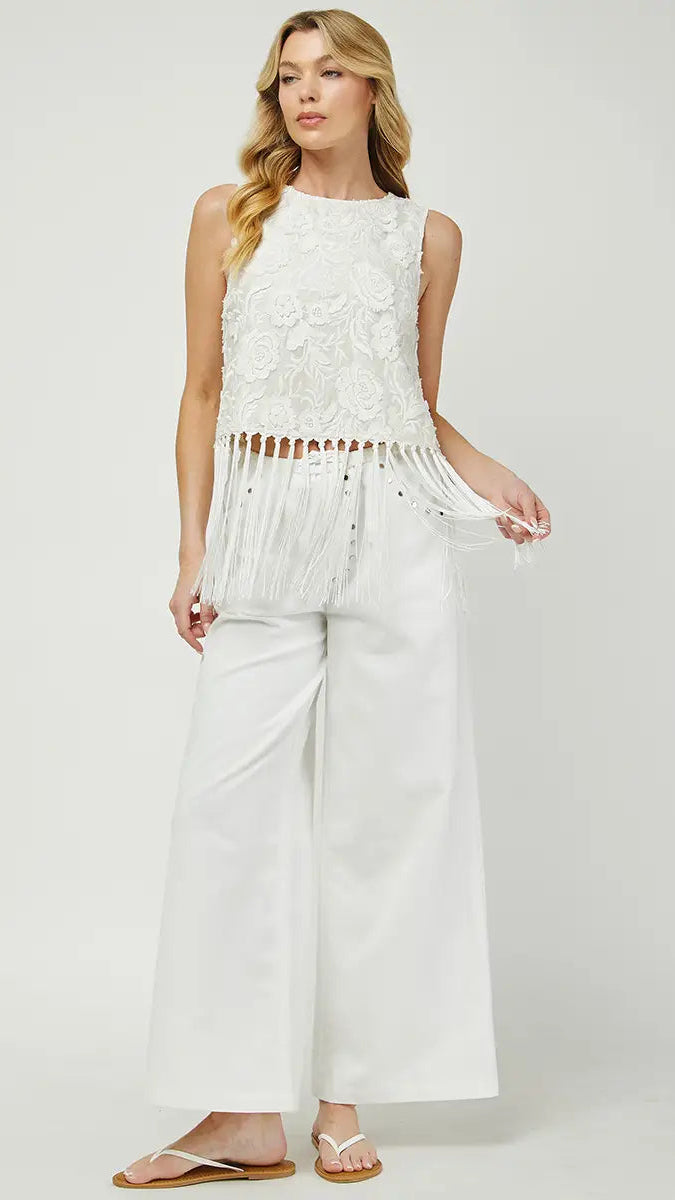 CARTER FRINGE TOP