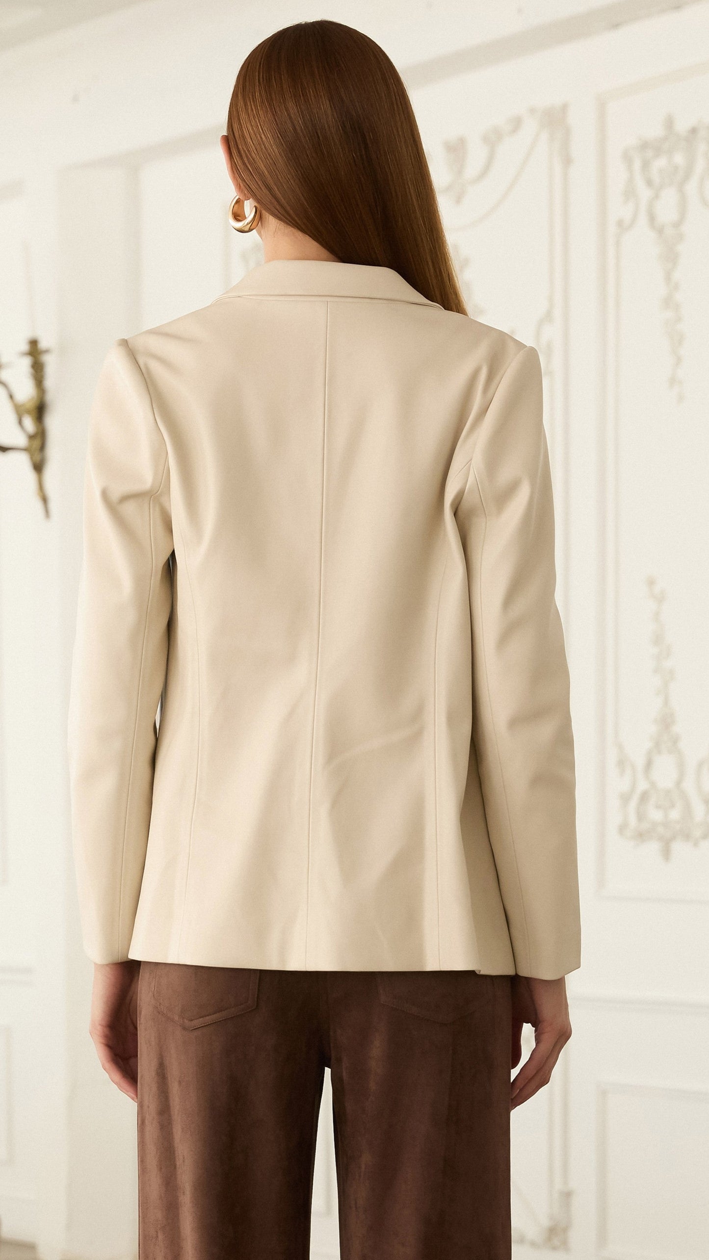 LEATHER BLAZER