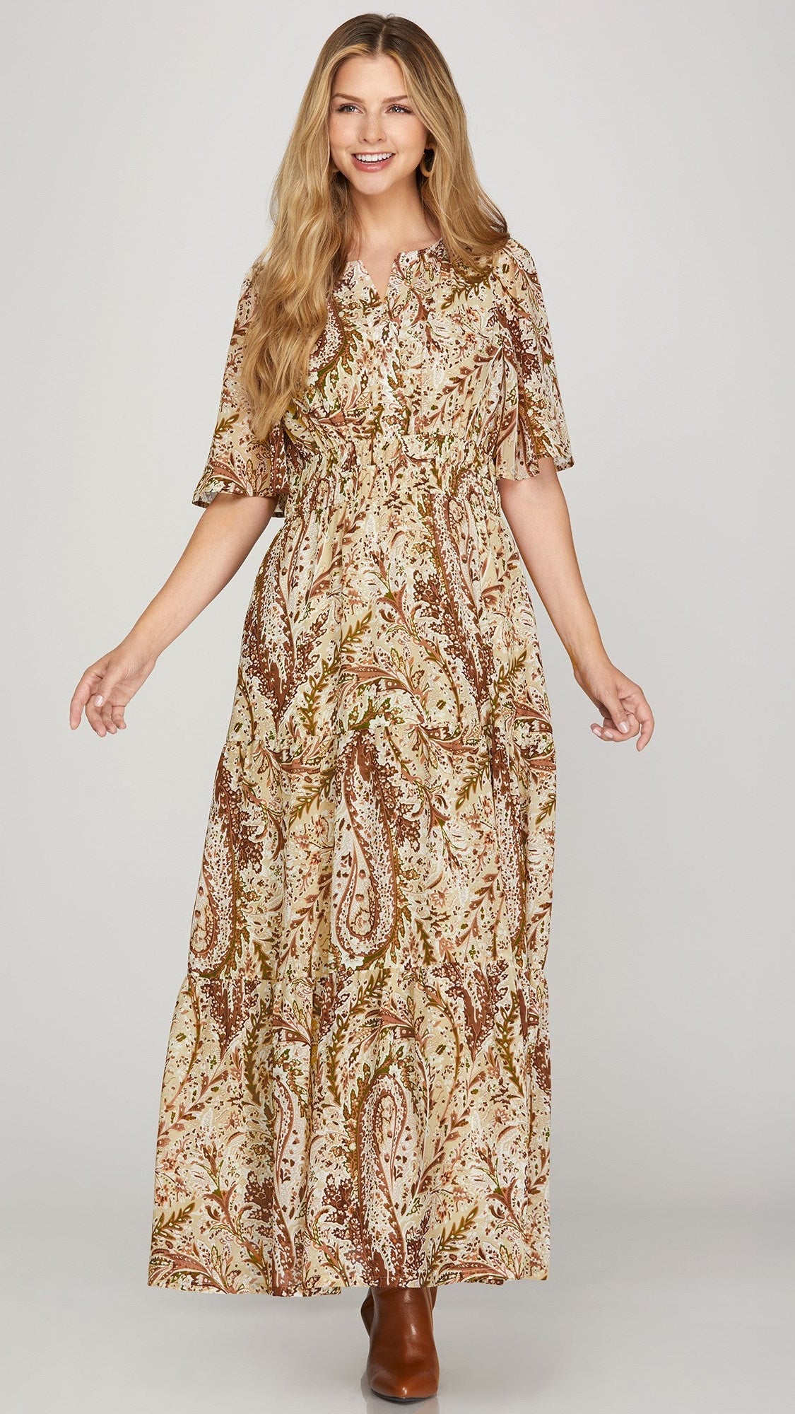 PAISLEY MAXI DRESS