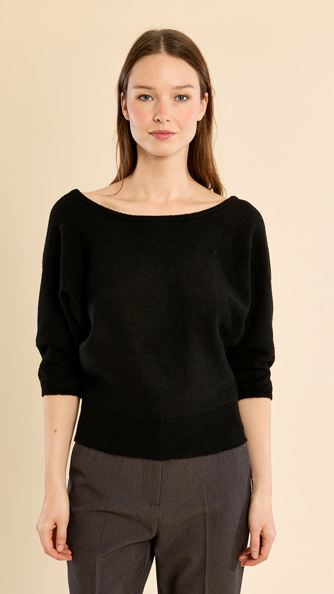SYLVIE BOAT NECK SWEATER