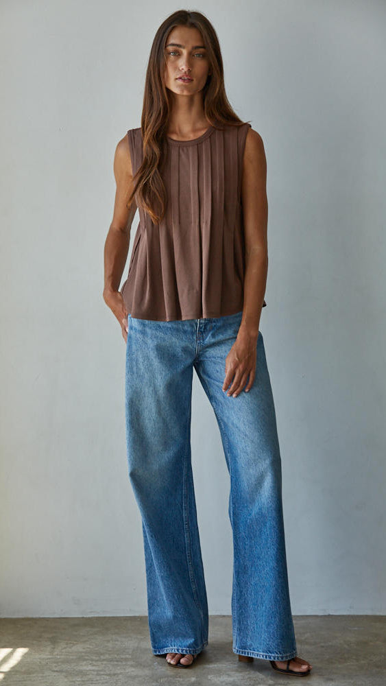 ABI PLEATED TOP