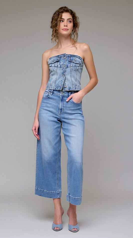 NORI WIDE LEG CLEAN HEM