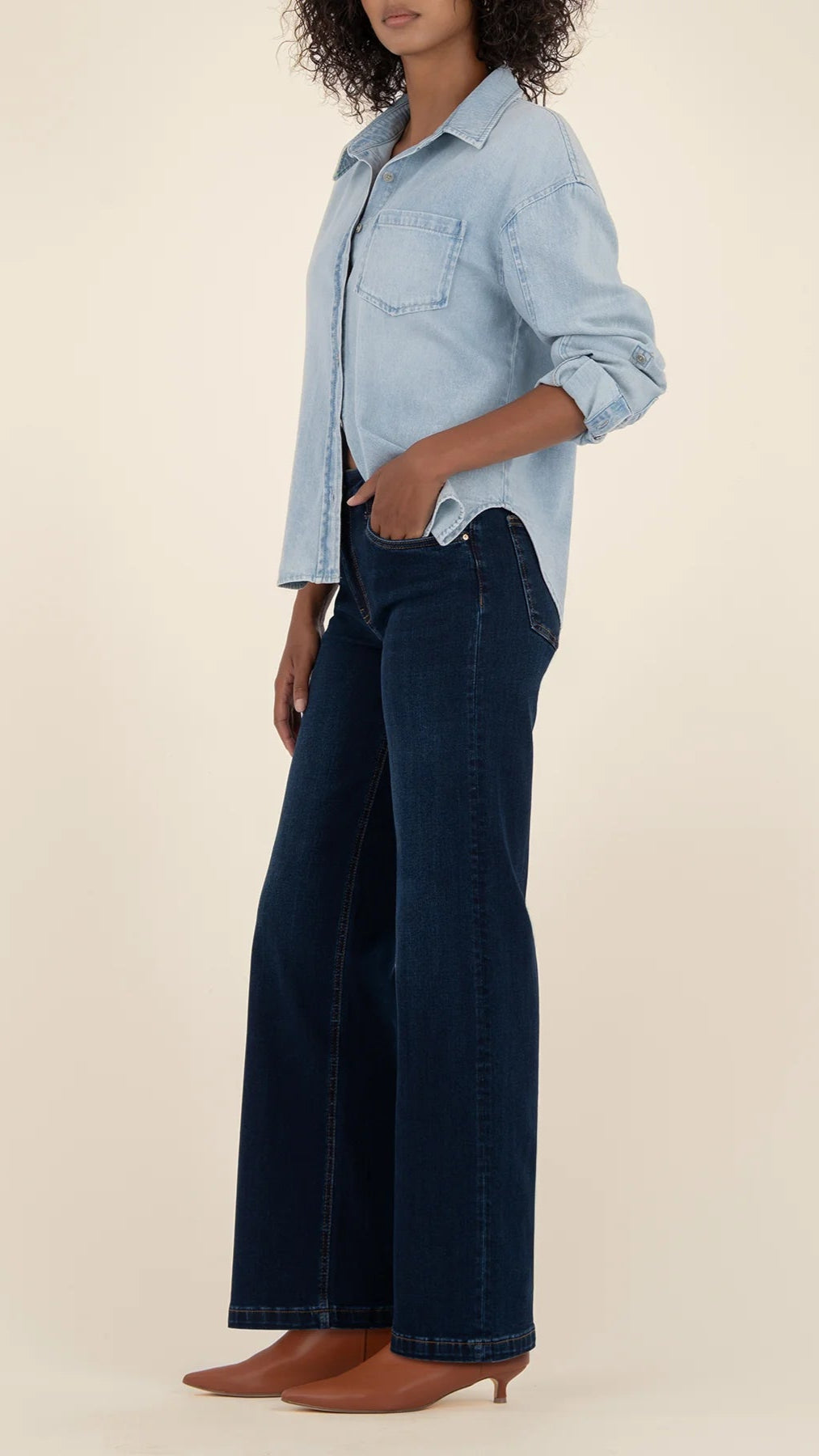 JEAN HIGH RISE WIDE LEG
