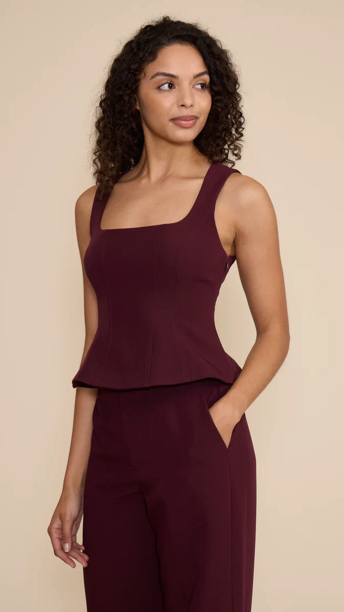 LEANNE PEPLUM TOP
