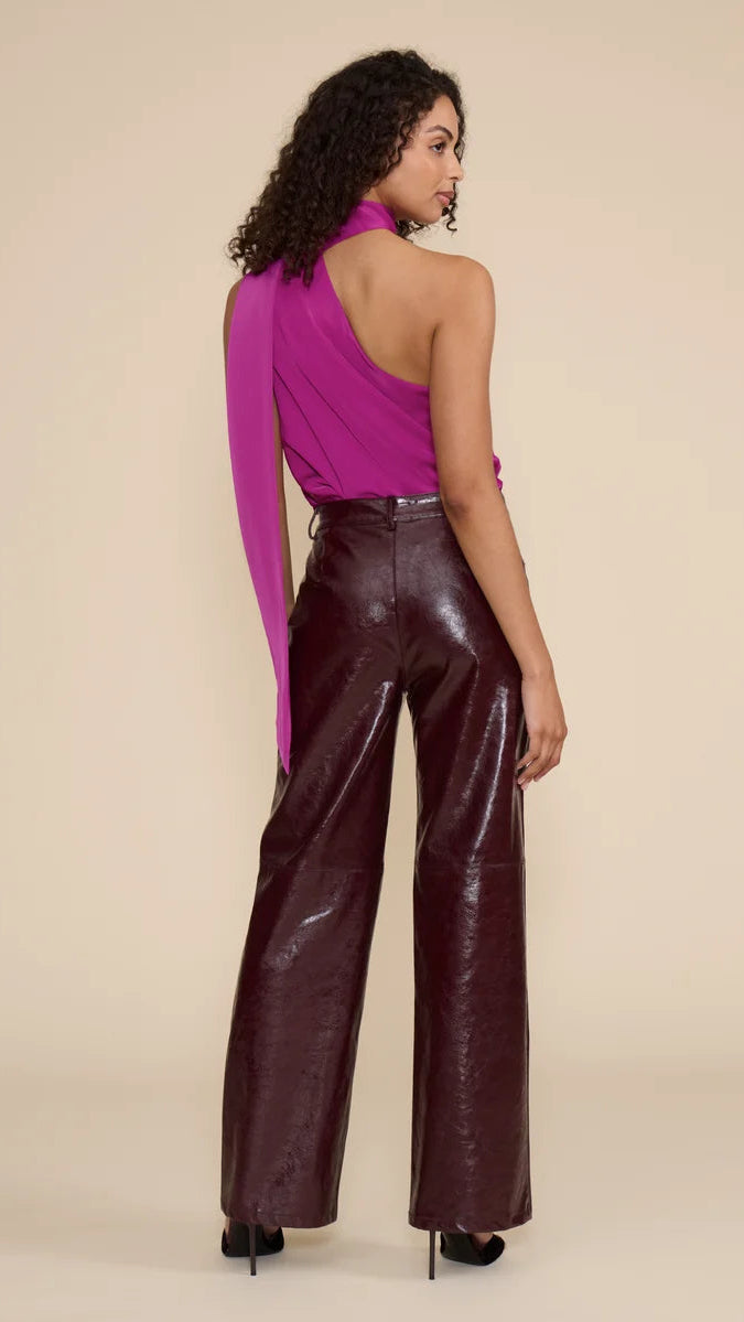 CLEAO FAUX LEATHER PANT