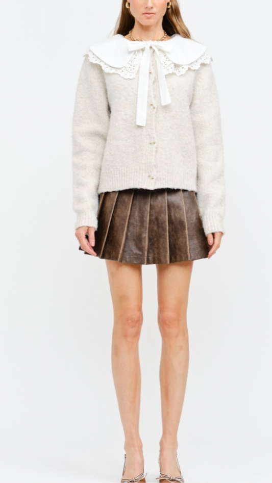 WENDY COLLARED CARDIGAN