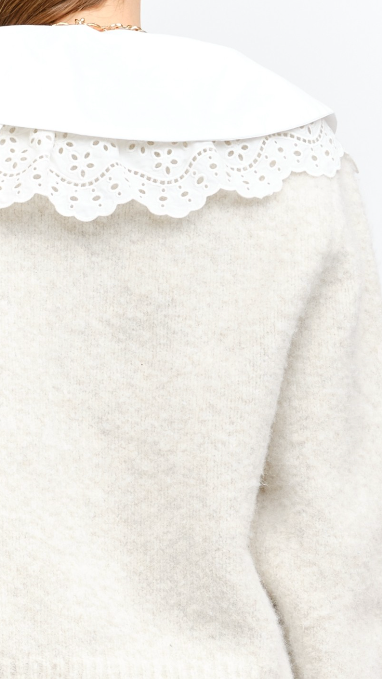 WENDY COLLARED CARDIGAN