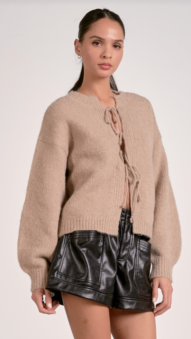 CARRIE TIE SWEATER