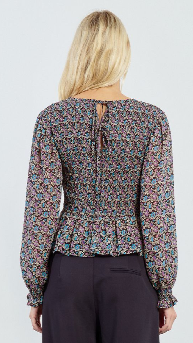 SERENA SMOCKED BLOUSE
