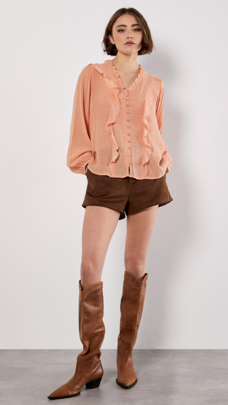 SANDRA RUFFLE TOP