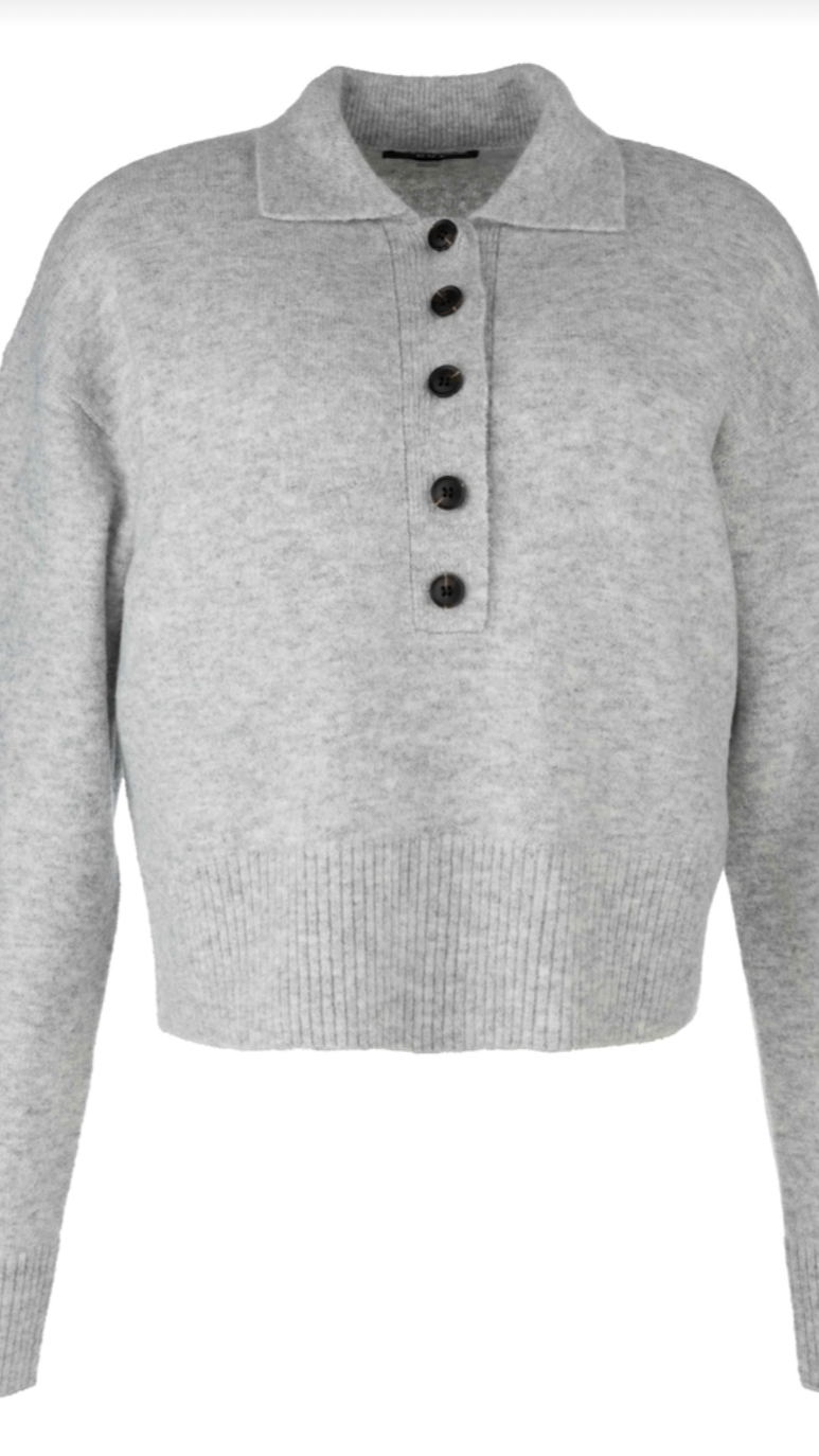 LILIA BUTTON SWEATER