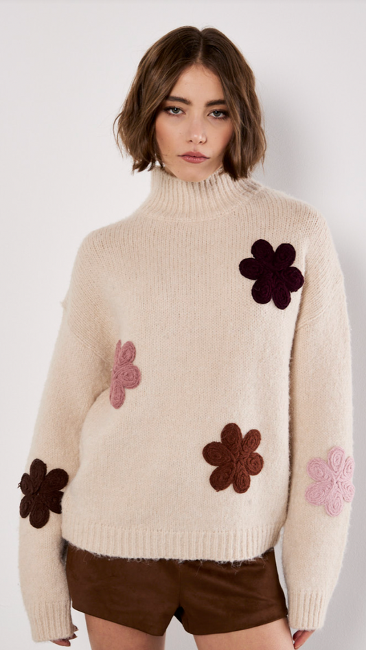JILLY FLORAL SWEATER