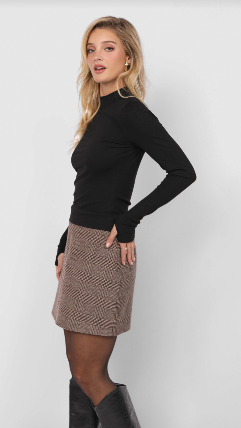 RONAN MOCK NECK TOP