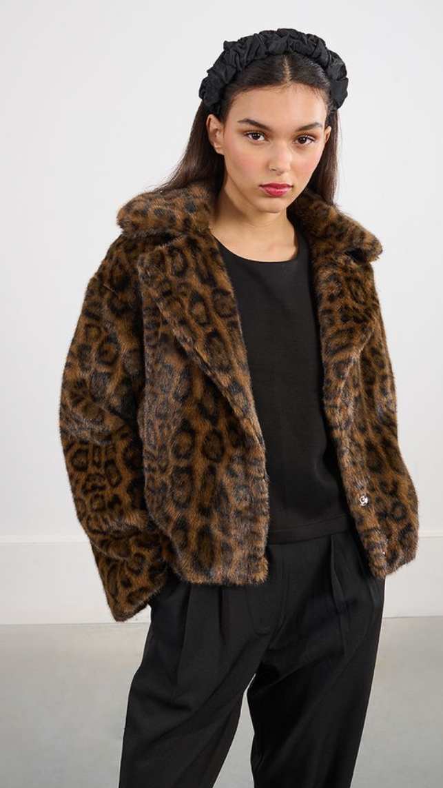 SHANIA LEOPARD COAT