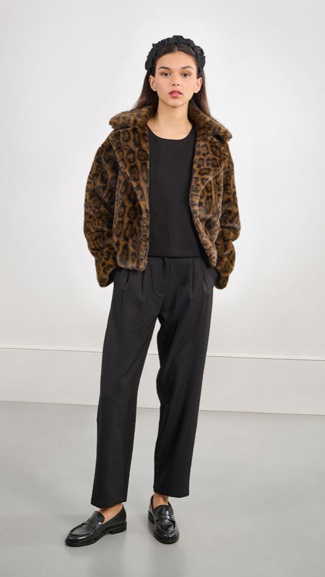 SHANIA LEOPARD COAT