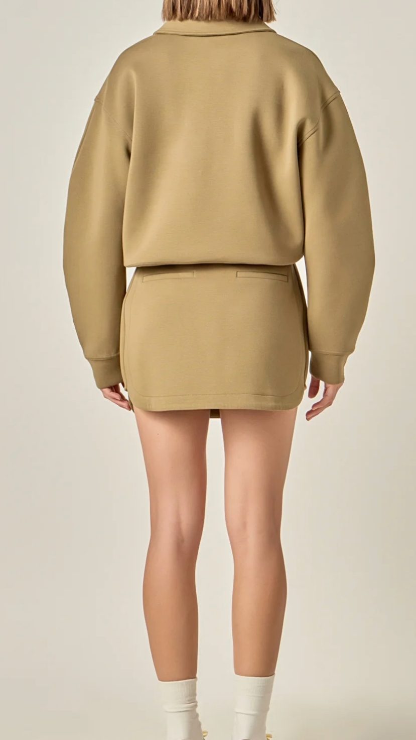 SCUBA MINI SKIRT
