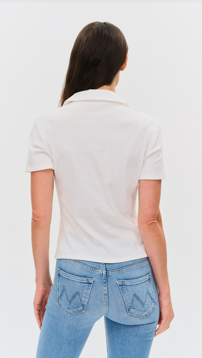 SIMONE RIBBED POLO