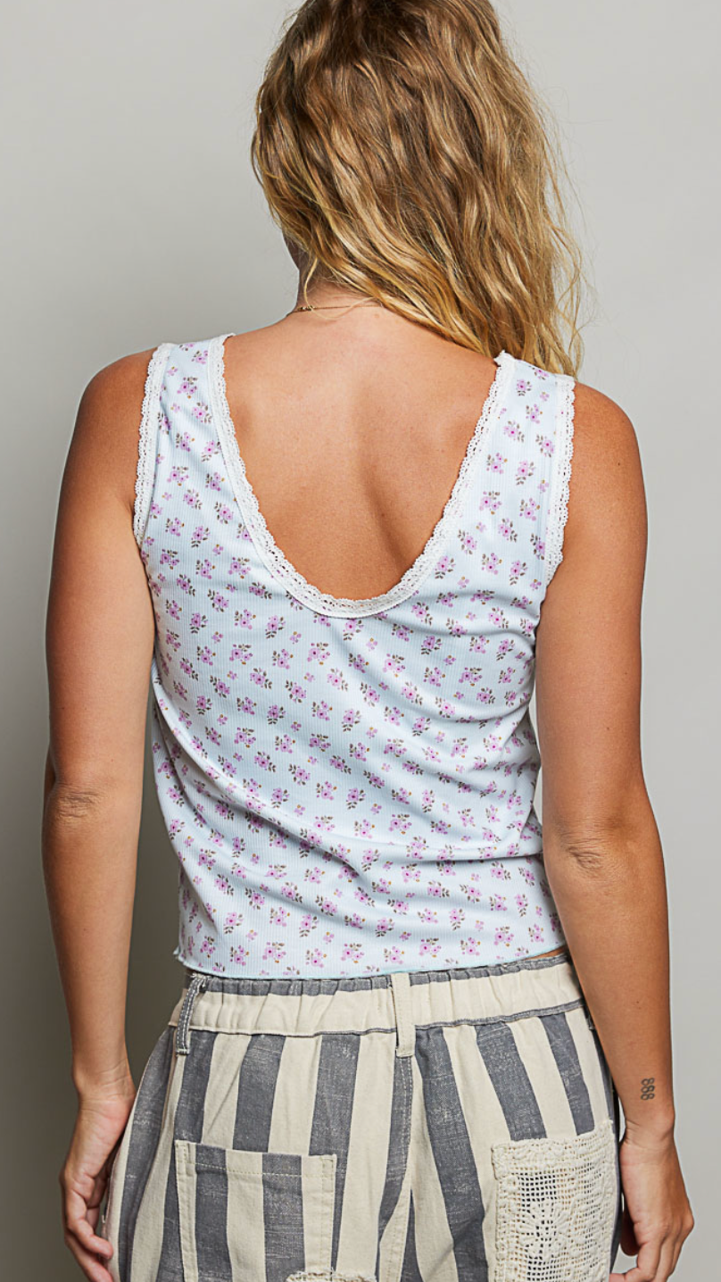KELSI FLORAL TANK