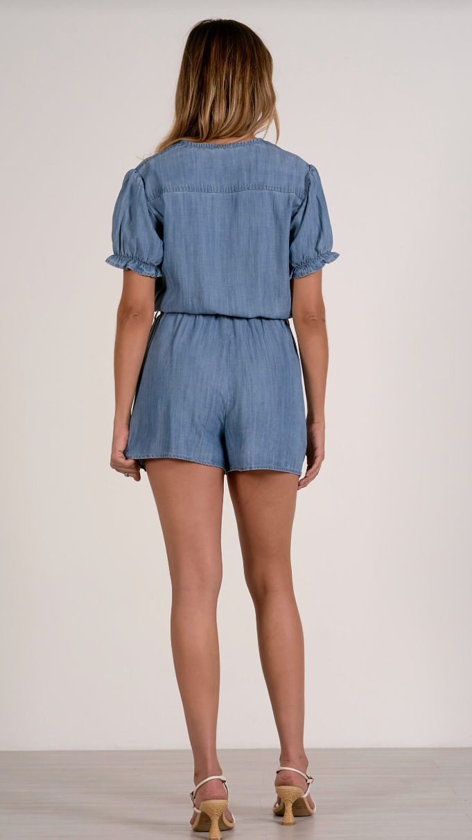 BELLA DENIM ROMPER