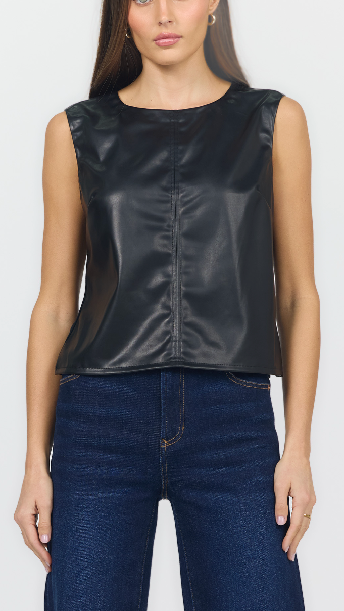 SUMANA LEATHER TOP