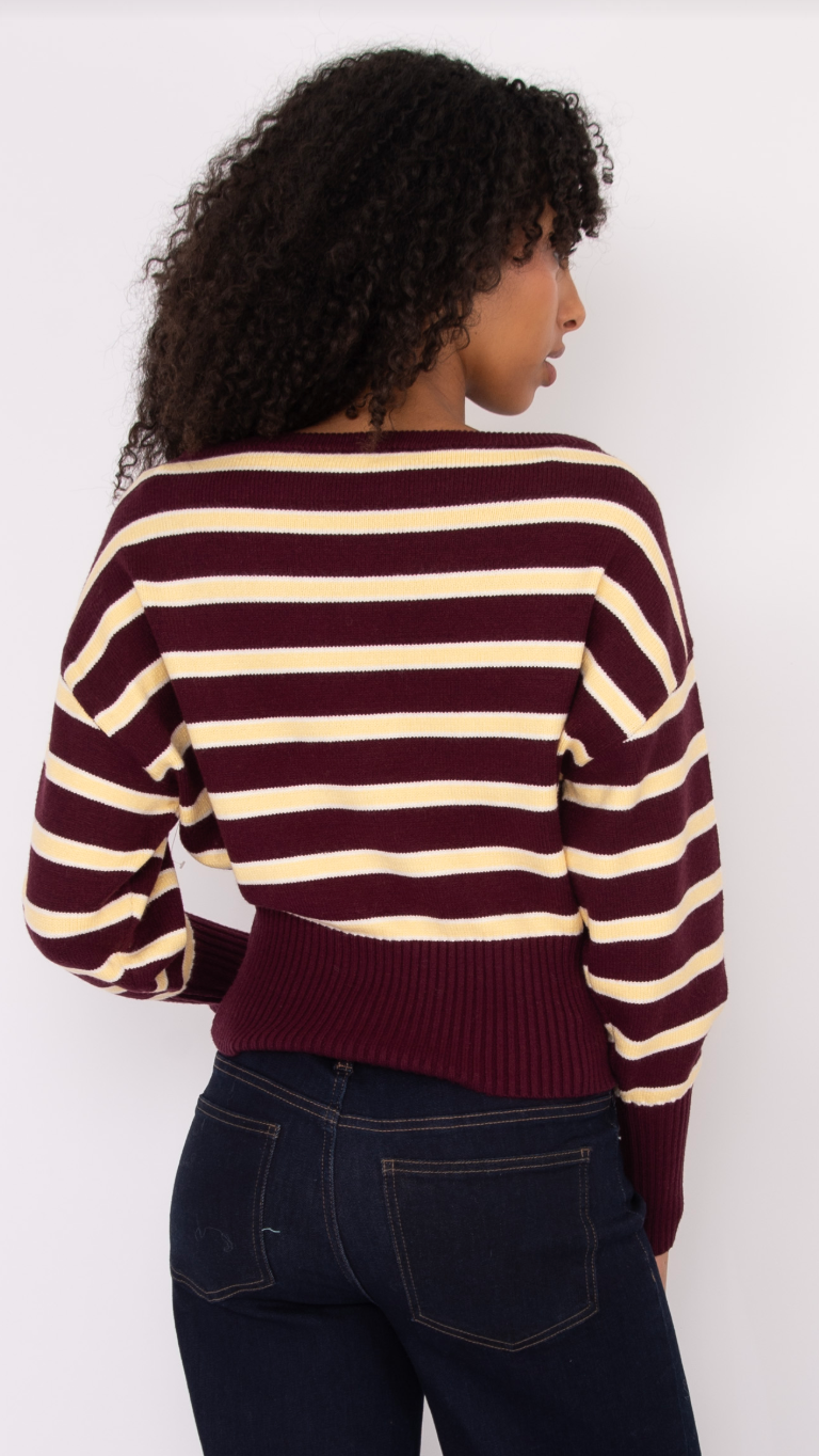 ZIE STRIPE SWEATER