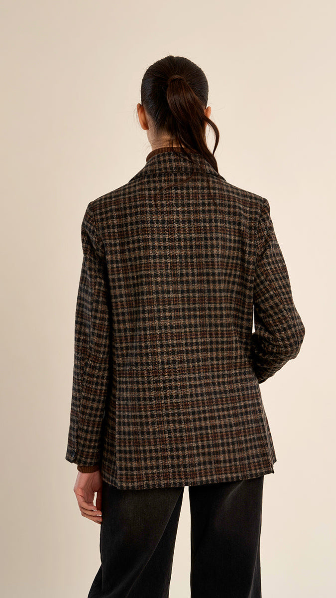 IRIS PLAID BLAZER