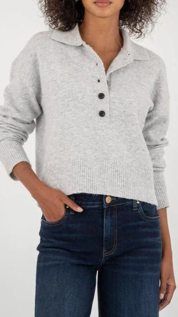 LILIA BUTTON SWEATER