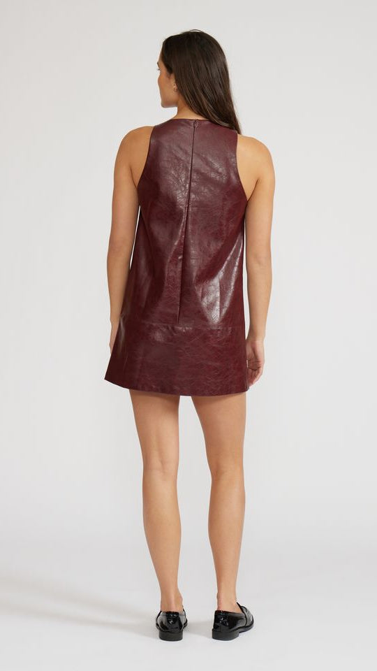 ONYX LEATHER DRESS