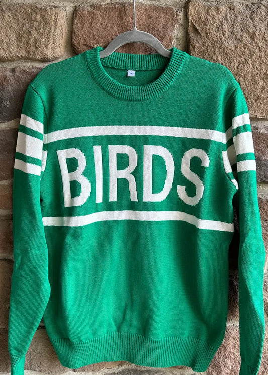 BIRDS STRIPED SWEATER