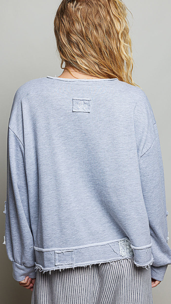 PEACE AND LOVE SWEATSHIRT