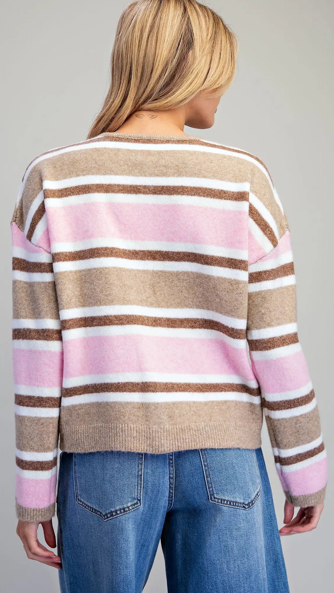 HALLE STRIPED CARDIGAN