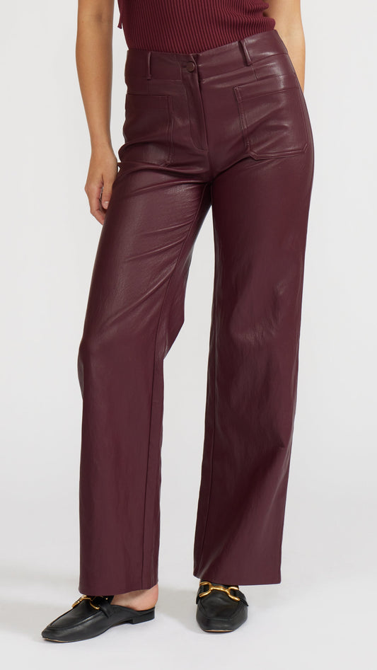REEVE FAUX LEATHER PANT