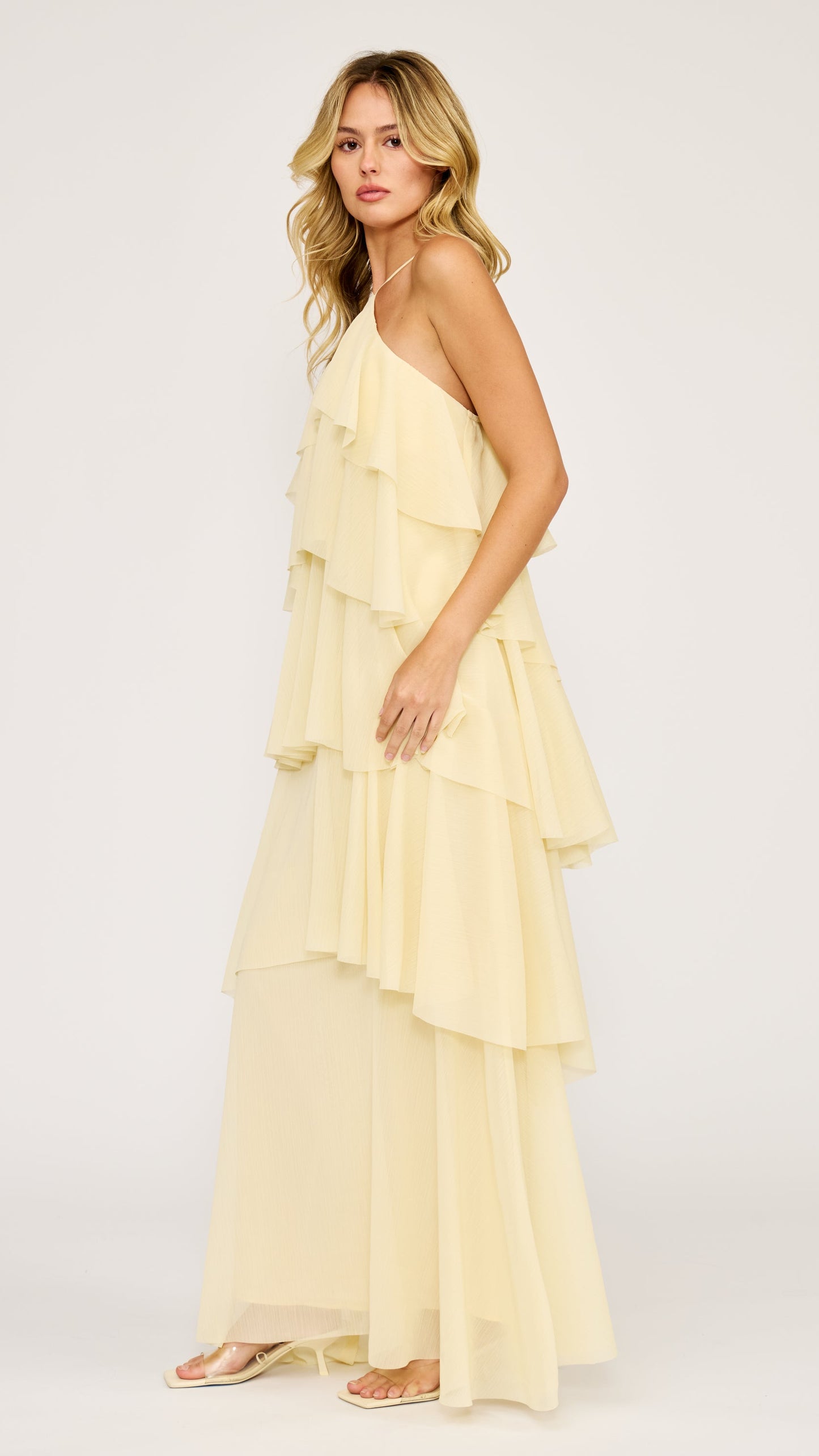 EMERY RUFFLED DRESS
