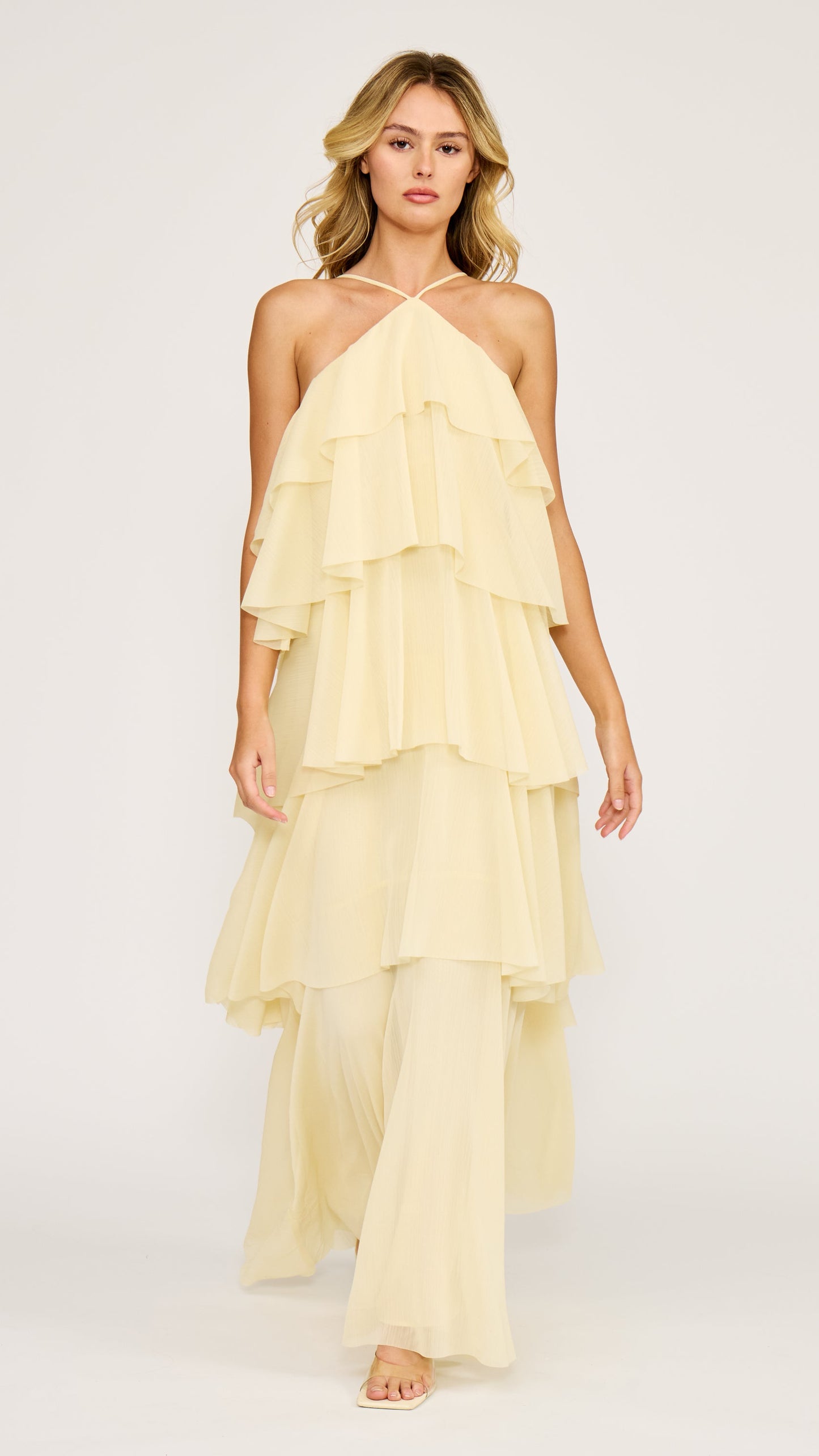 EMERY RUFFLED DRESS