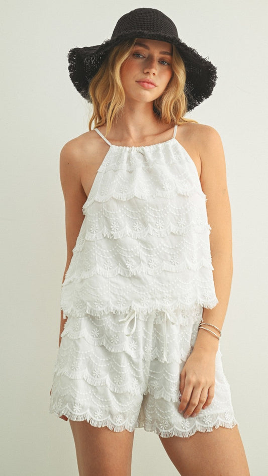 BROOKE TASSLE TRIMMED TOP