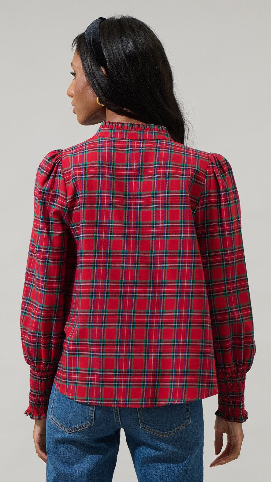 CHAPMAN PLAID BLOUSE