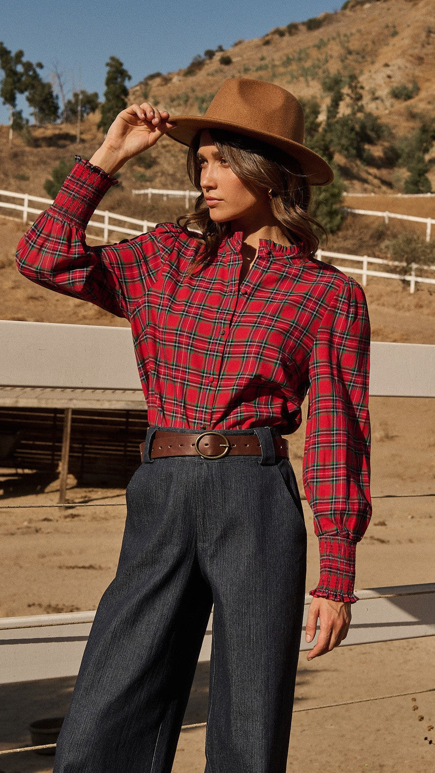 CHAPMAN PLAID BLOUSE