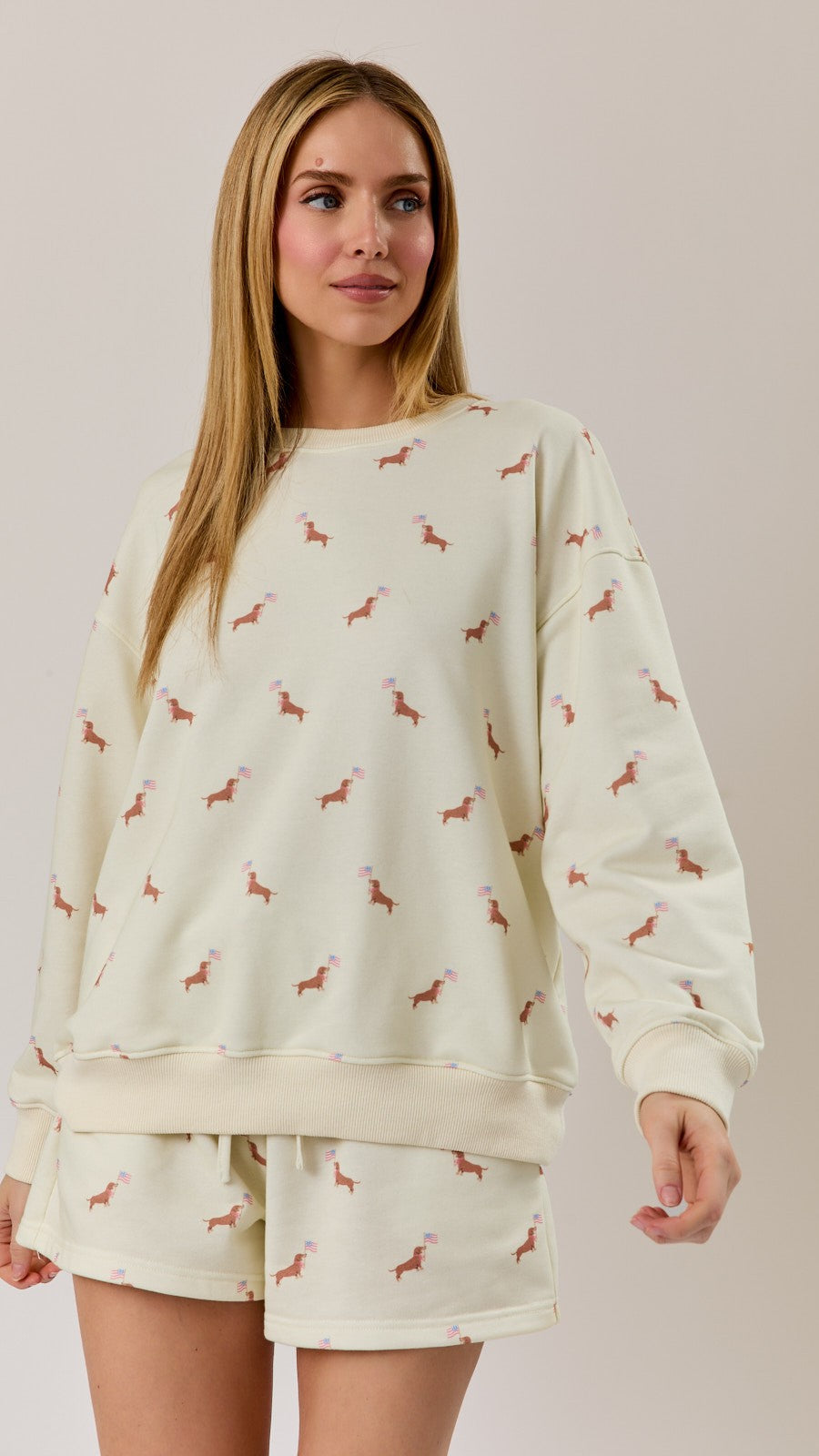 DOG FLAG SWEATSHIRT