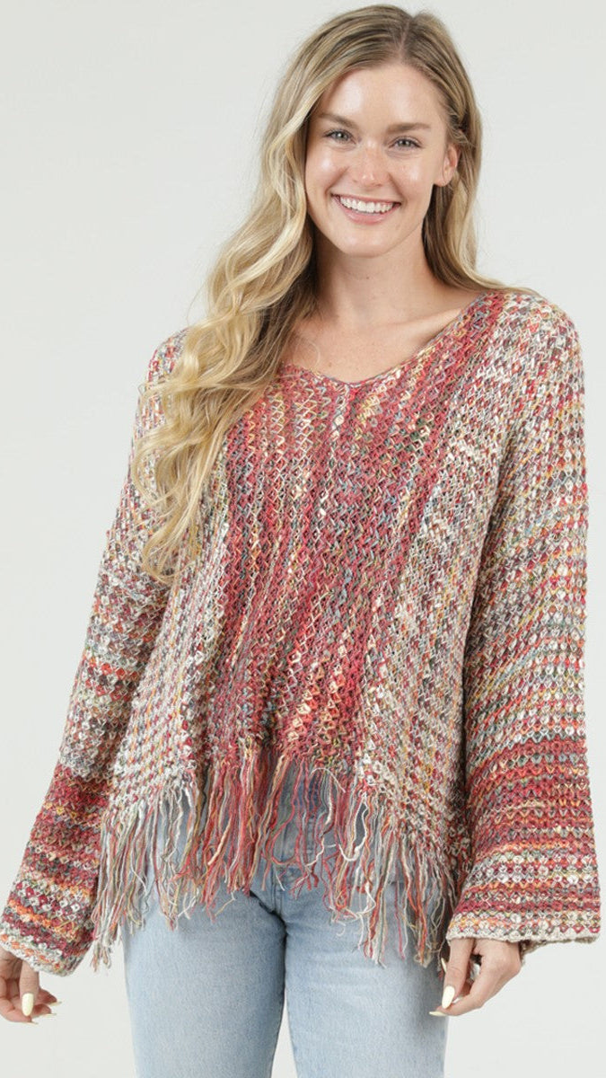POLLIE FRINGE SWEATER