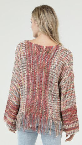 POLLIE FRINGE SWEATER