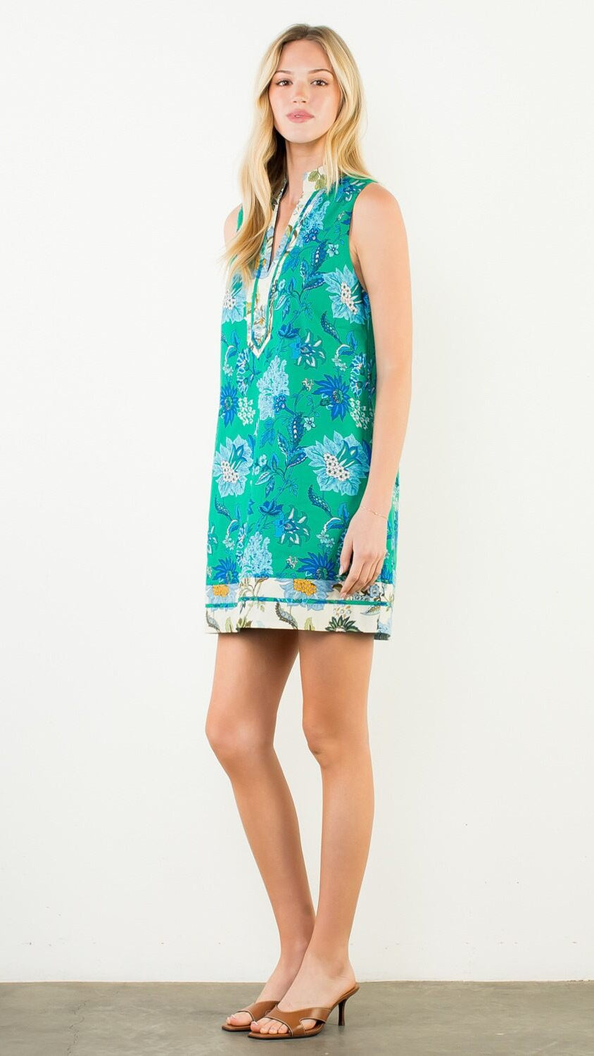apricot green floral dress Rihoas Ditsy Floral Bow Strap Midi Slip Dress main image 0