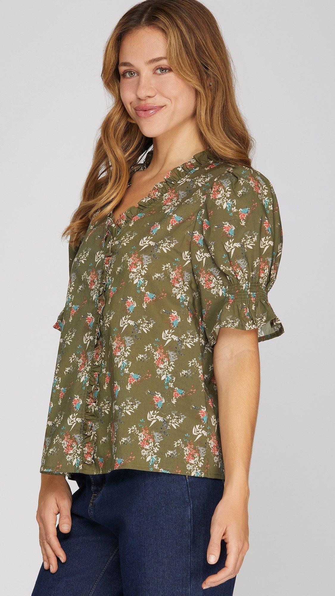 ELLE SHORT SLEEVE BLOUSE