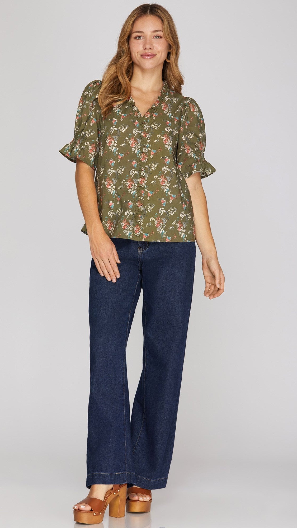 ELLE SHORT SLEEVE BLOUSE