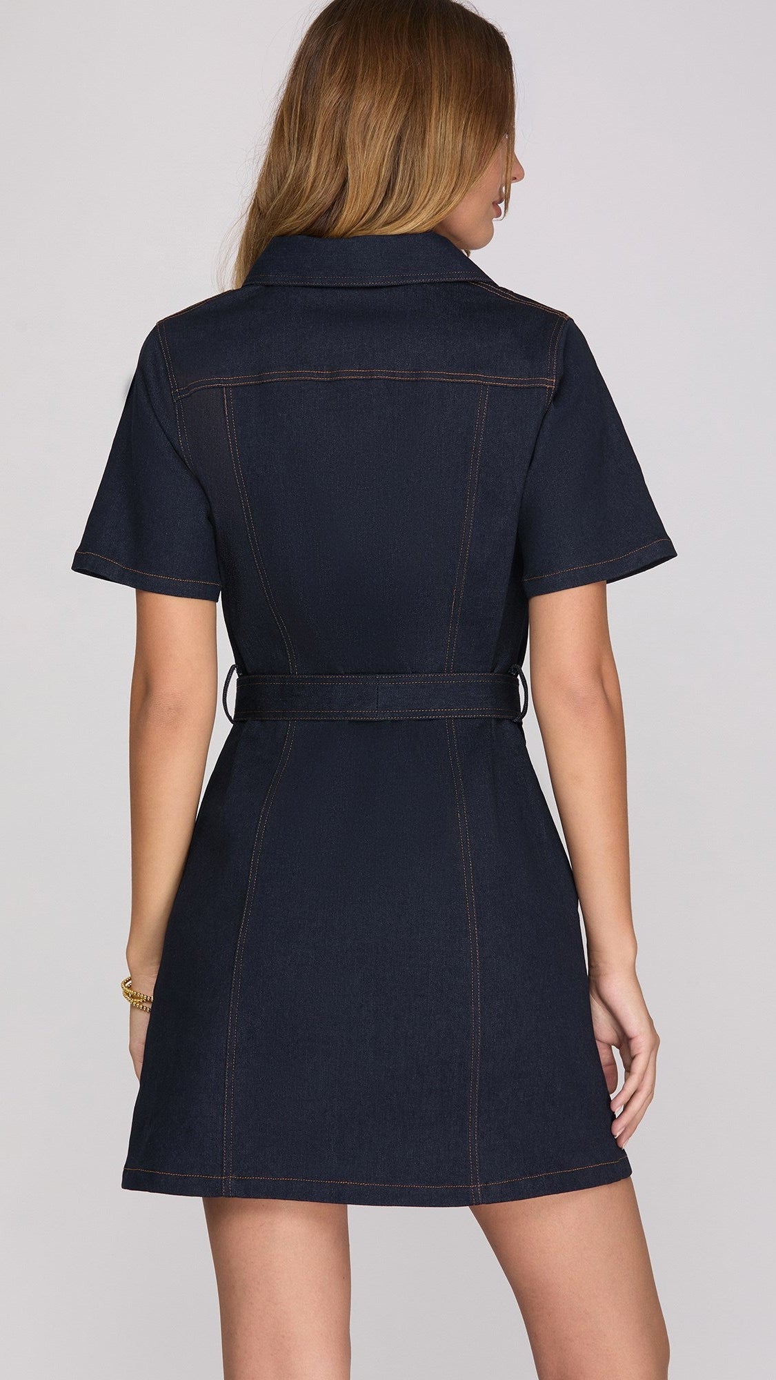 ISABELLE MINI DENIM DRESS