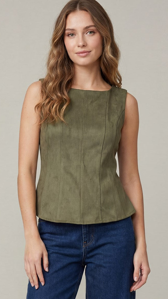 SADIE PLEATED TOP
