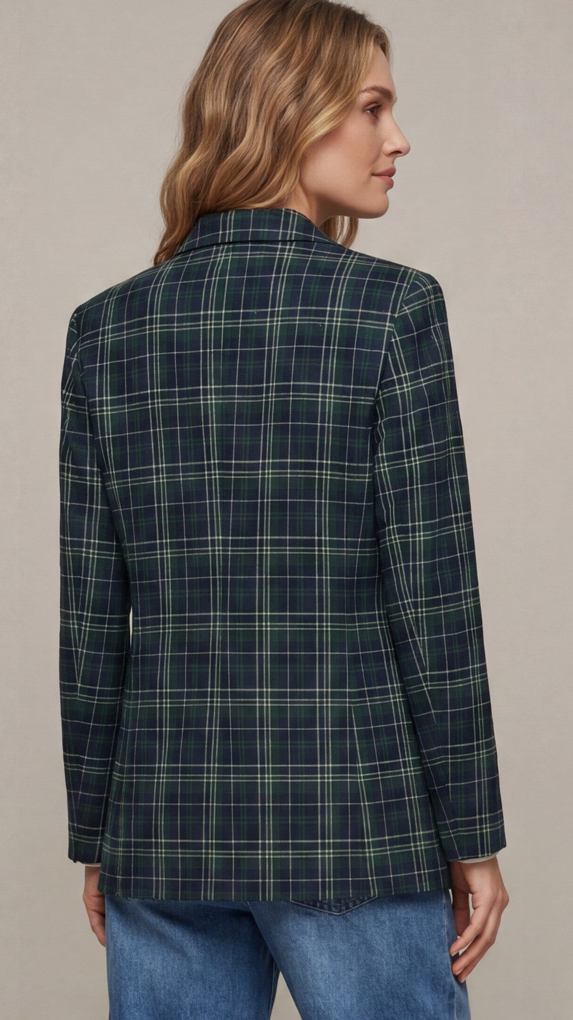 HOLLY PLAID BLAZER