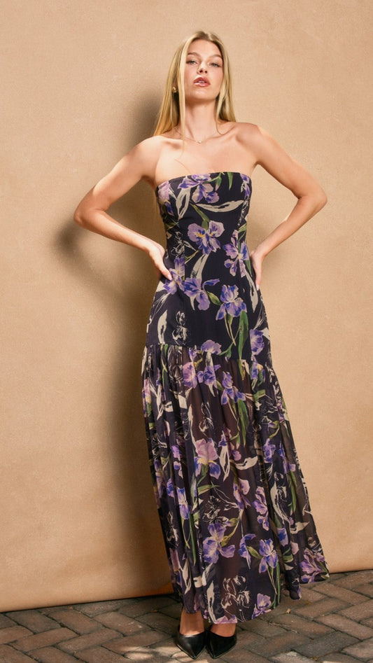 MIDNIGHT IRIS DRESS