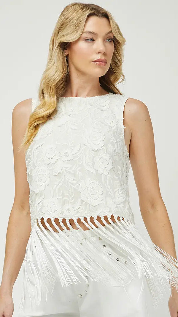 CARTER FRINGE TOP