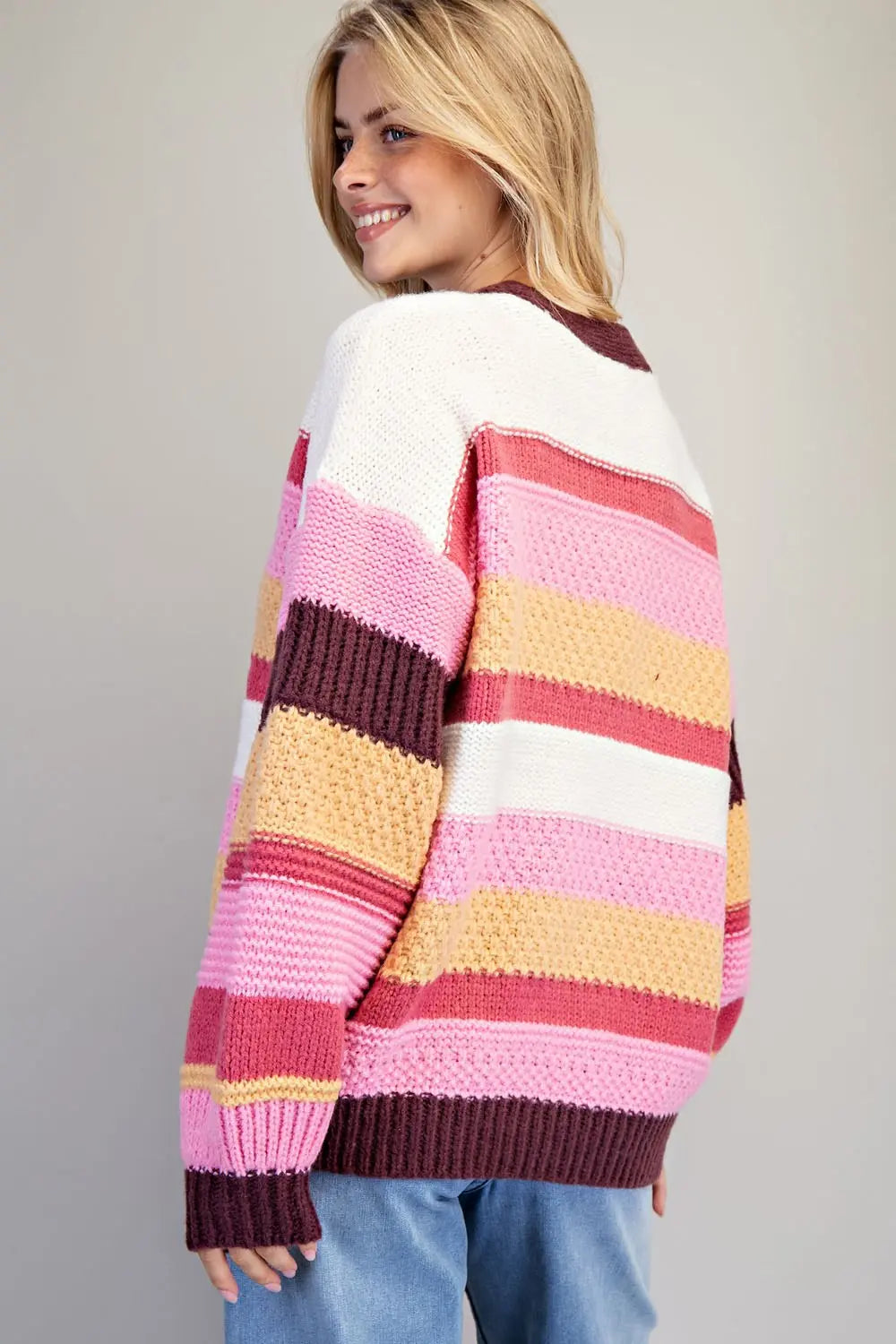 BURGA STRIPED CARDI