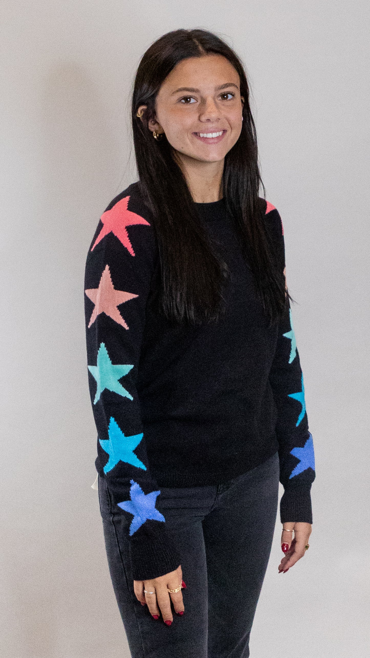 STAR SLEEVE SWEATER